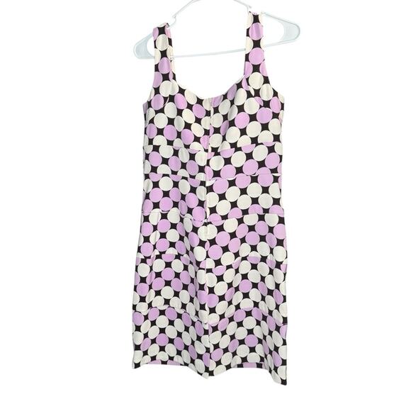 ⭐ 🔥 50% OFF SALE — FINAL PRICESangria Purple Polka Dot Sheath Dress Size 12 - Picture 5 of 9